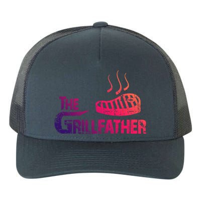 The Grillfather Funny Barbeque Grilling Gift Yupoong Adult 5-Panel Trucker Hat