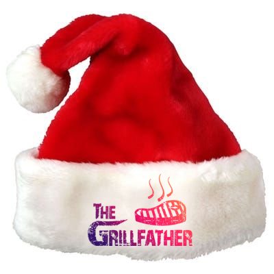 The Grillfather Funny Barbeque Grilling Gift Premium Christmas Santa Hat