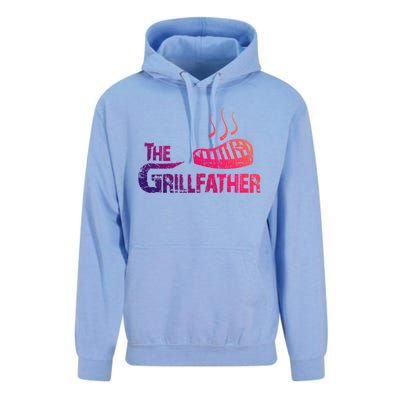 The Grillfather Funny Barbeque Grilling Gift Unisex Surf Hoodie