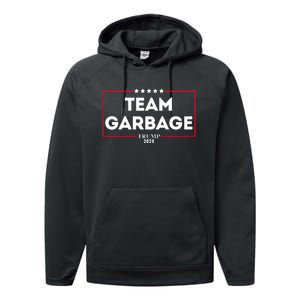 Team Garbage For Trump 2024 Performance Fleece Hoodie