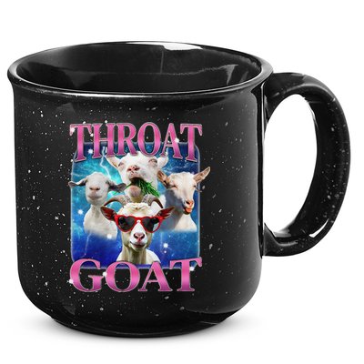 Throat Goat Funny Inappropriate Adult Humor Unhinged Meme 15oz Campfire Ceramic Mug