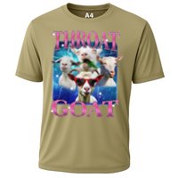Throat Goat Funny Inappropriate Adult Humor Unhinged Meme Cooling Performance Crew T-Shirt