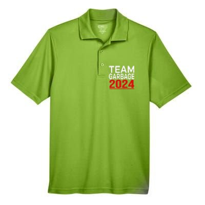 Team Garbage For Trump 2024 Men's Origin Performance Pique Polo