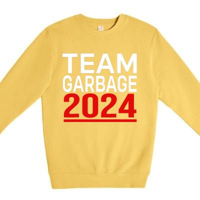 Team Garbage For Trump 2024 Premium Crewneck Sweatshirt