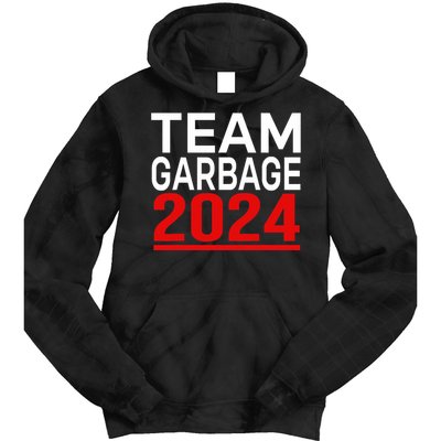 Team Garbage For Trump 2024 Tie Dye Hoodie