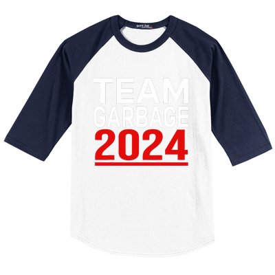 Team Garbage For Trump 2024 Baseball Sleeve Shirt