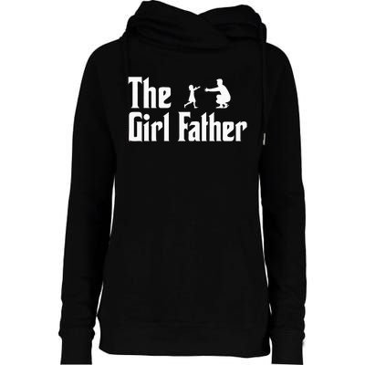 The Girl Father Vintage Fathers Day Dad Daddy Grandpa Womens Funnel Neck Pullover Hood