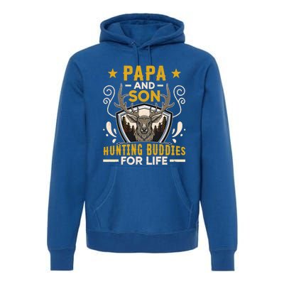 Tee Gift For Dad Papa And Son Hunting Buddies For Life Cool Gift Premium Hoodie