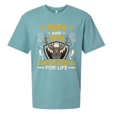 Tee Gift For Dad Papa And Son Hunting Buddies For Life Cool Gift Sueded Cloud Jersey T-Shirt