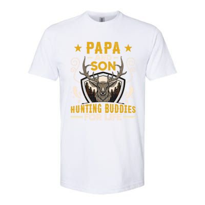 Tee Gift For Dad Papa And Son Hunting Buddies For Life Cool Gift Softstyle CVC T-Shirt