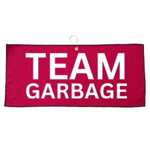 Team Garbage For Trump Trump Supporters Large Microfiber Waffle Golf Towel