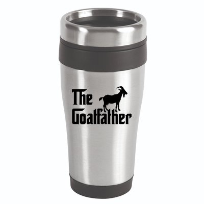 The Goatfather Funny Goat Father Lover Gift 16oz Travel Tumbler