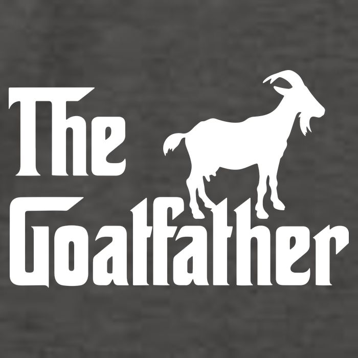 The Goatfather Funny Goat Father Lover Gift Vector Backpack