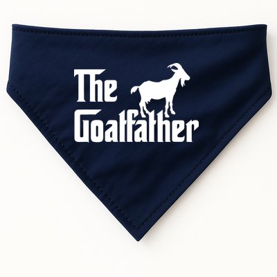 The Goatfather Funny Goat Father Lover Gift USA-Made Doggie Bandana