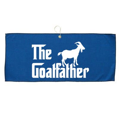 The Goatfather Funny Goat Father Lover Gift Large Microfiber Waffle Golf Towel