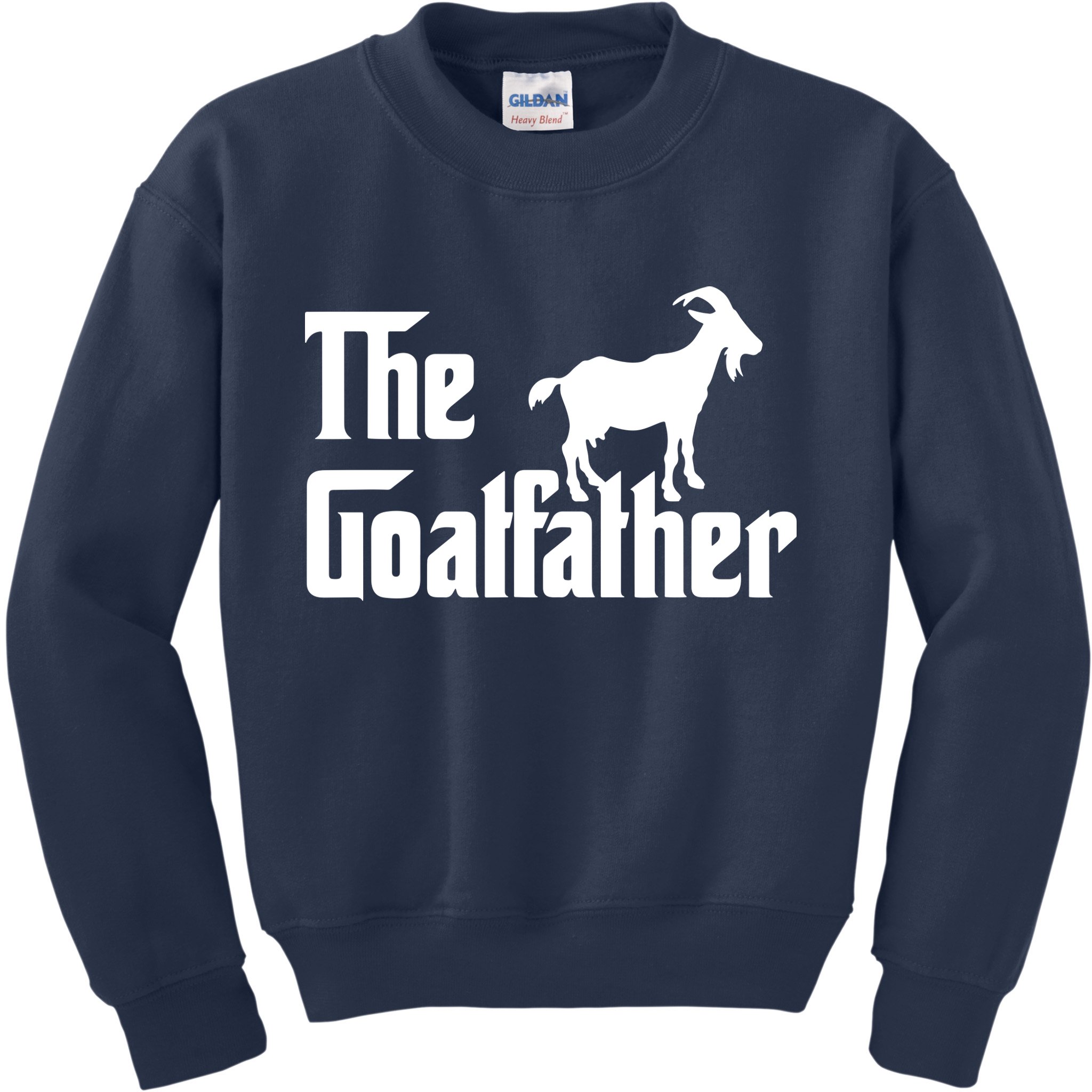 The Goatfather Funny Goat Father Lover Gift Kids Sweatshirt