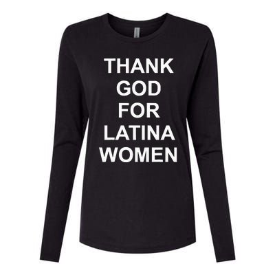 Thank God For Latina Womens Cotton Relaxed Long Sleeve T-Shirt