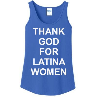 Thank God For Latina Ladies Essential Tank