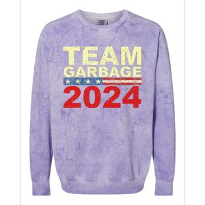 Team Garbage For Trump 2024 Elections 2024 Vote For Trump Gift Colorblast Crewneck Sweatshirt