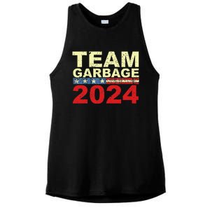 Team Garbage For Trump 2024 Elections 2024 Vote For Trump Gift Ladies PosiCharge Tri-Blend Wicking Tank