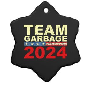 Team Garbage For Trump 2024 Elections 2024 Vote For Trump Gift Ceramic Star Ornament