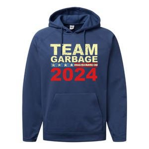 Team Garbage For Trump 2024 Elections 2024 Vote For Trump Gift Performance Fleece Hoodie