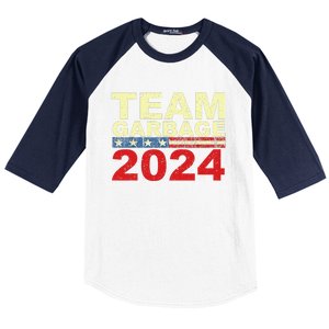 Team Garbage For Trump 2024 Elections 2024 Vote For Trump Gift Baseball Sleeve Shirt