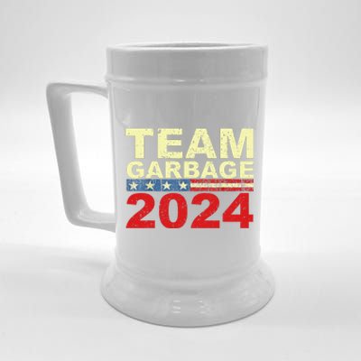 Team Garbage For Trump 2024 Elections 2024 Vote For Trump Gift Beer Stein