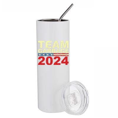 Team Garbage For Trump 2024 Elections 2024 Vote For Trump Gift Stainless Steel Tumbler