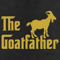 The Goatfather Funny Goat Father Goat Farmer Goat Lover 7 Panel Mesh Trucker Snapback Hat