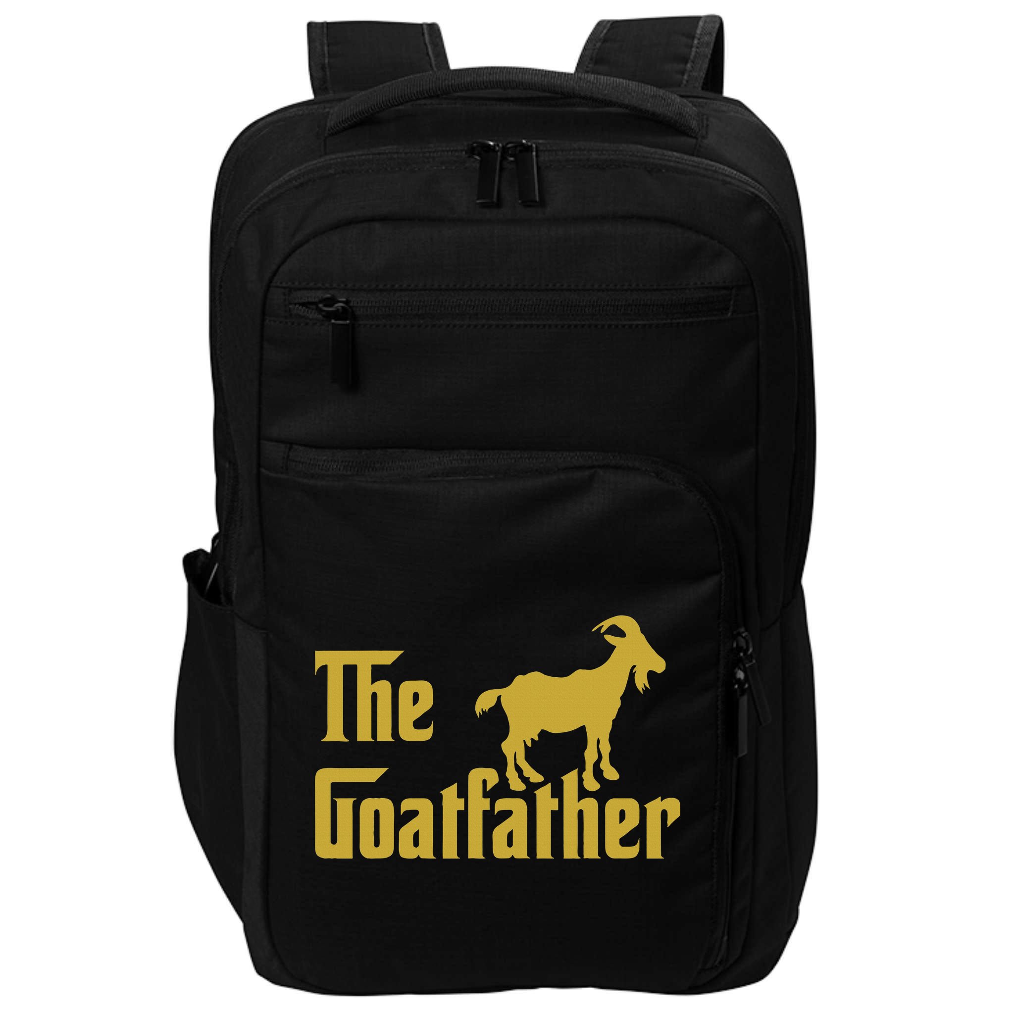 The Goatfather Funny Goat Father Goat Farmer Goat Lover Impact Tech Backpack