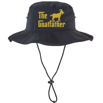 The Goatfather Funny Goat Father Goat Farmer Goat Lover Bucket Hat