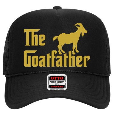 The Goatfather Funny Goat Father Goat Farmer Goat Lover Trucker Hat