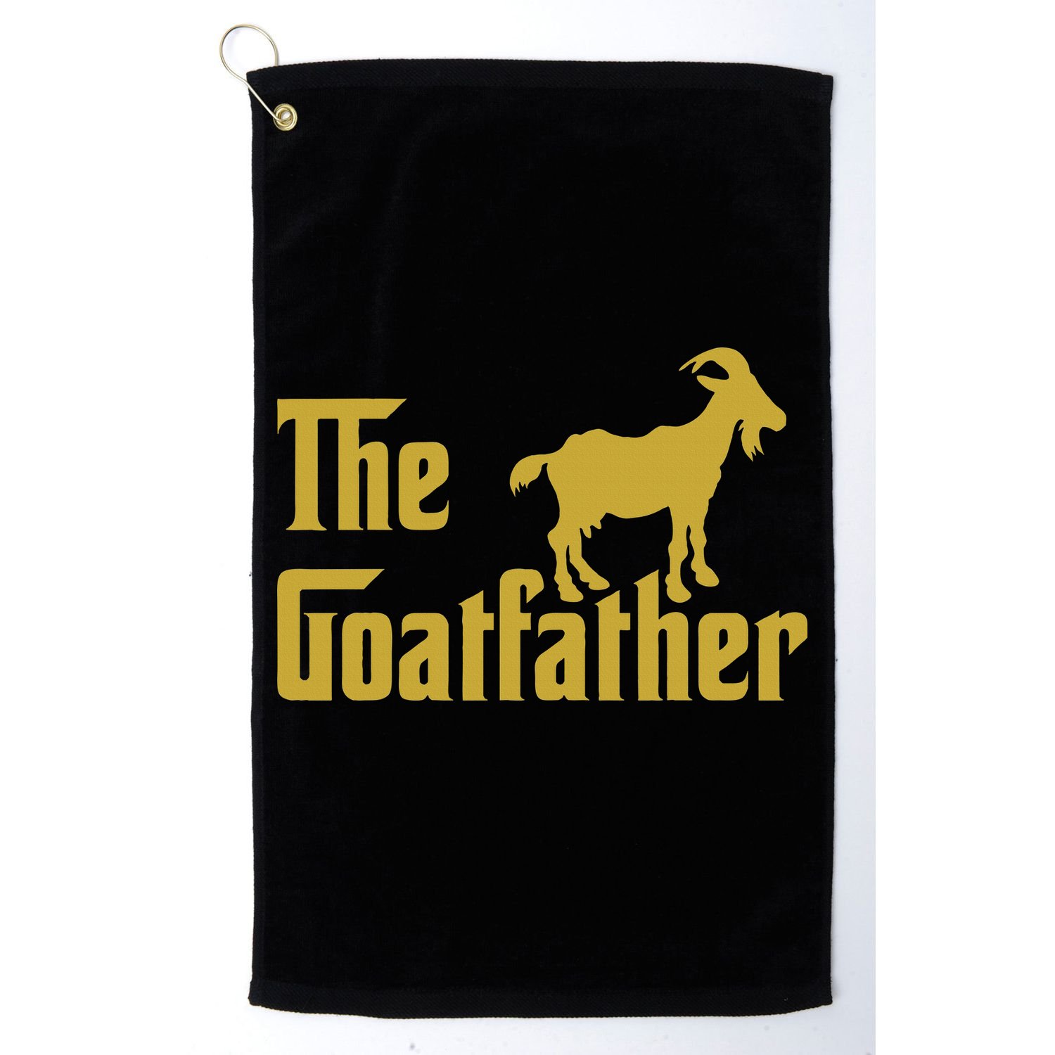 The Goatfather Funny Goat Father Goat Farmer Goat Lover Golf Towel