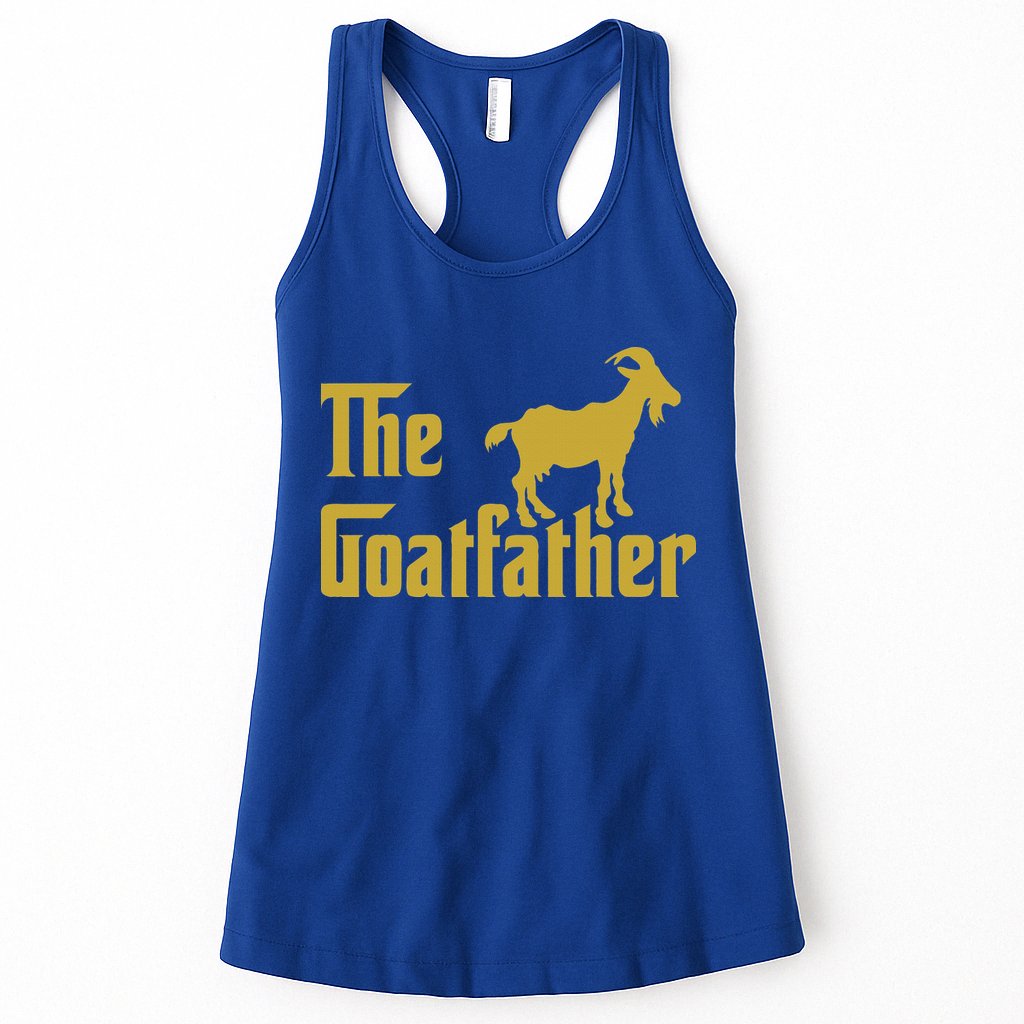 The Goatfather Funny Goat Father Goat Farmer Goat Lover Womens Tank Top
