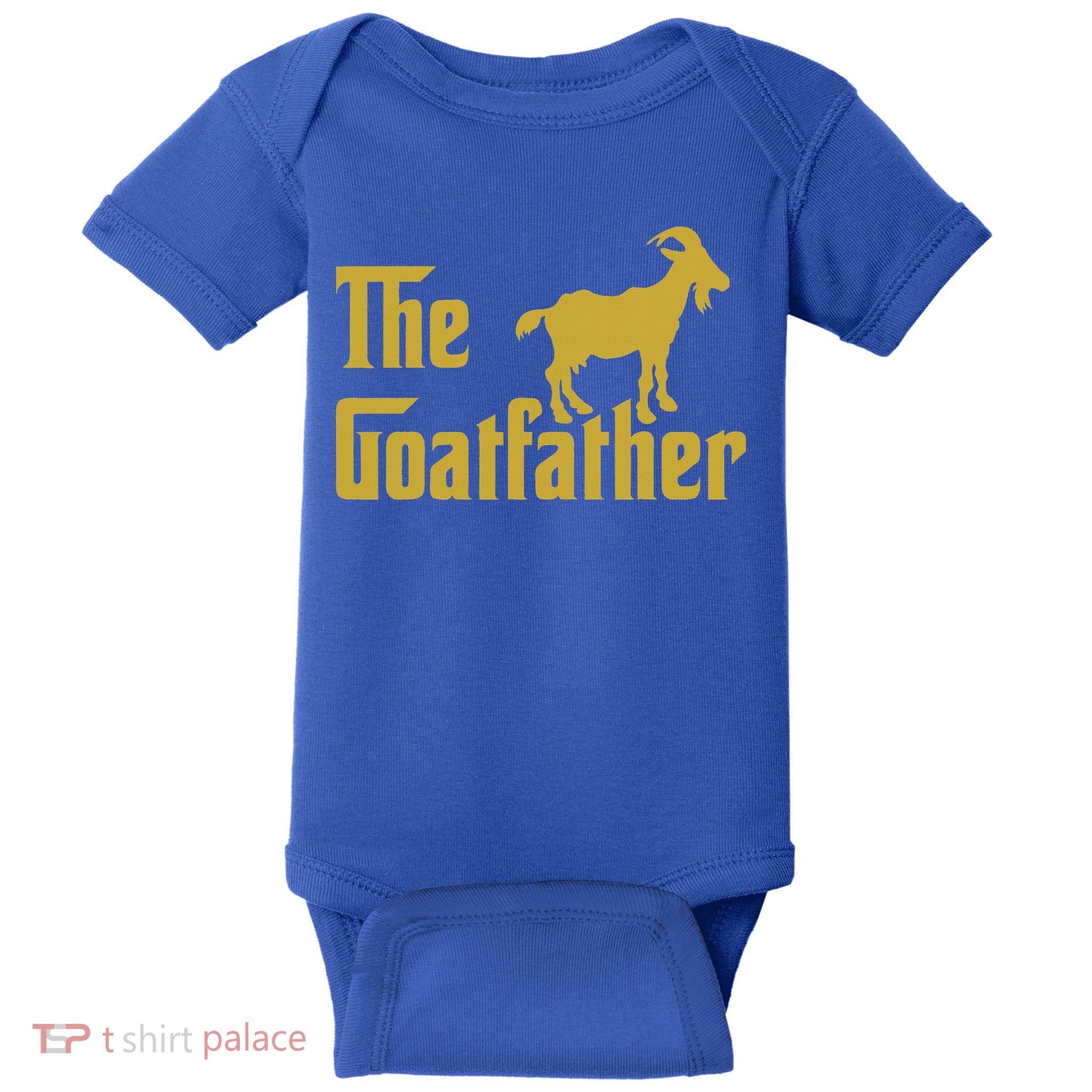 The Goatfather Funny Goat Father Goat Farmer Goat Lover Baby Bodysuit