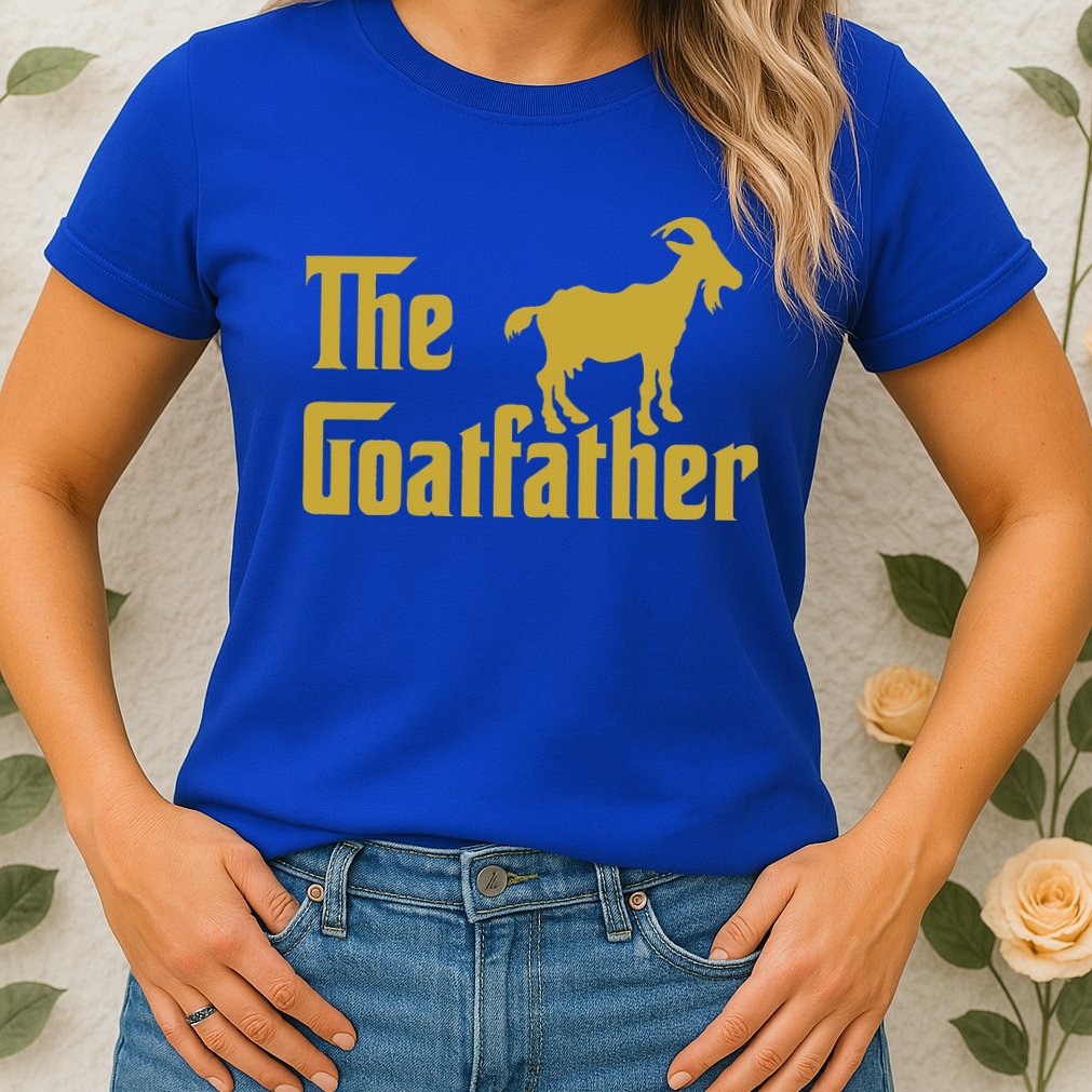 The Goatfather Funny Goat Father Goat Farmer Goat Lover Womens T-Shirt