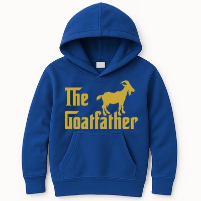 The Goatfather Funny Goat Father Goat Farmer Goat Lover Kids Hoodie