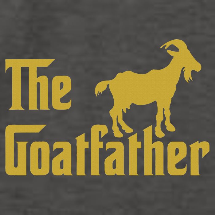 The Goatfather Funny Goat Father Goat Farmer Goat Lover Vector Backpack