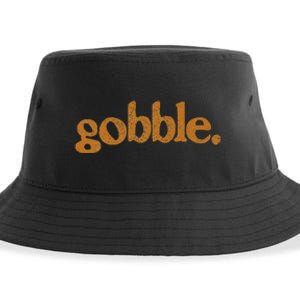 Thanksgiving Gobble Funny Turkey Day Sustainable Bucket Hat