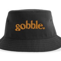 Thanksgiving Gobble Funny Turkey Day Sustainable Bucket Hat