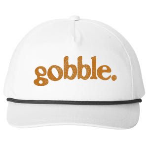 Thanksgiving Gobble Funny Turkey Day Snapback Five-Panel Rope Hat