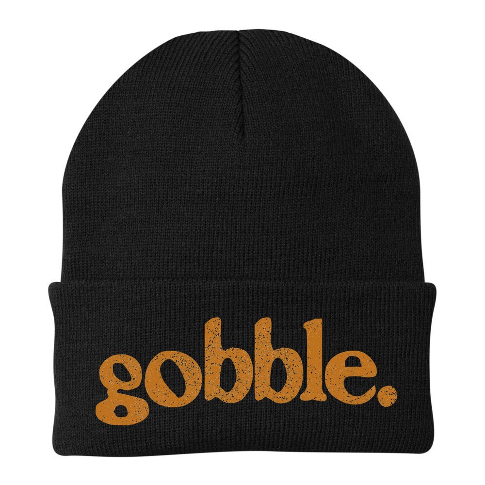Thanksgiving Gobble Funny Turkey Day Beanie
