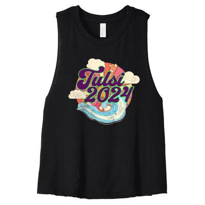 Tulsi Gabbard For President 2024 Women's Racerback Cropped Tank