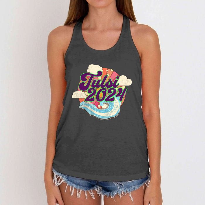 Tulsi Gabbard For President 2024 Women's Knotted Racerback Tank