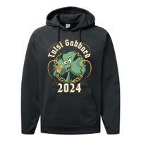 Tulsi Gabbard For President 2024 St Patrick's Day Performance Fleece Hoodie