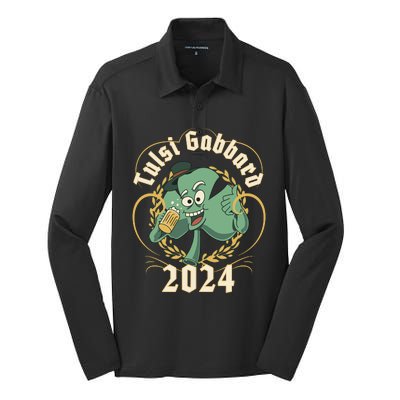 Tulsi Gabbard For President 2024 St Patrick's Day Silk Touch Performance Long Sleeve Polo