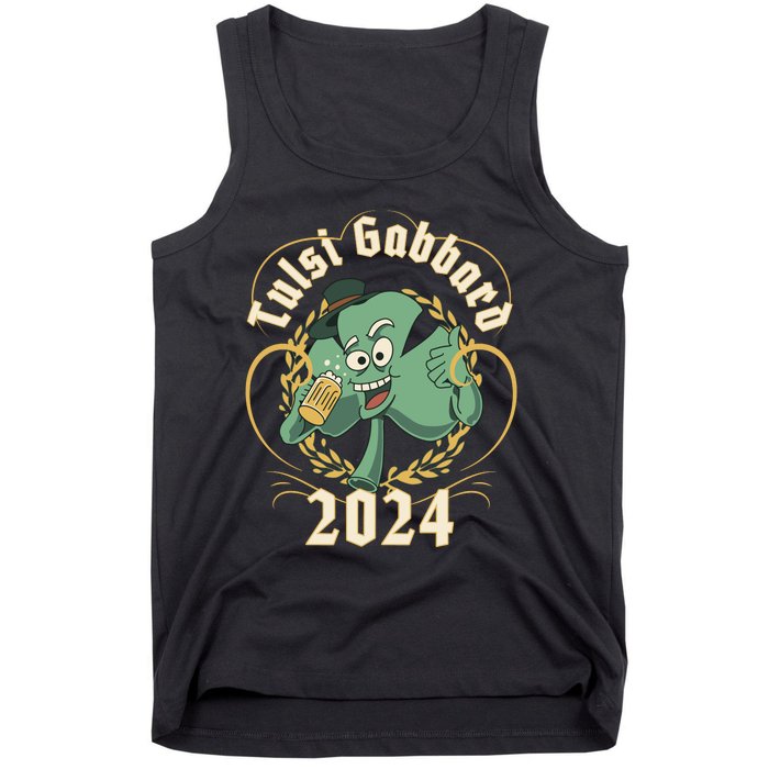 Tulsi Gabbard For President 2024 St Patrick's Day Tank Top