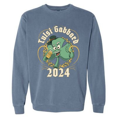 Tulsi Gabbard For President 2024 St Patrick's Day Garment-Dyed Sweatshirt