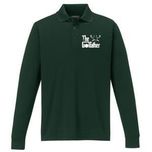 The Golf Father Funny Golfing Performance Long Sleeve Polo